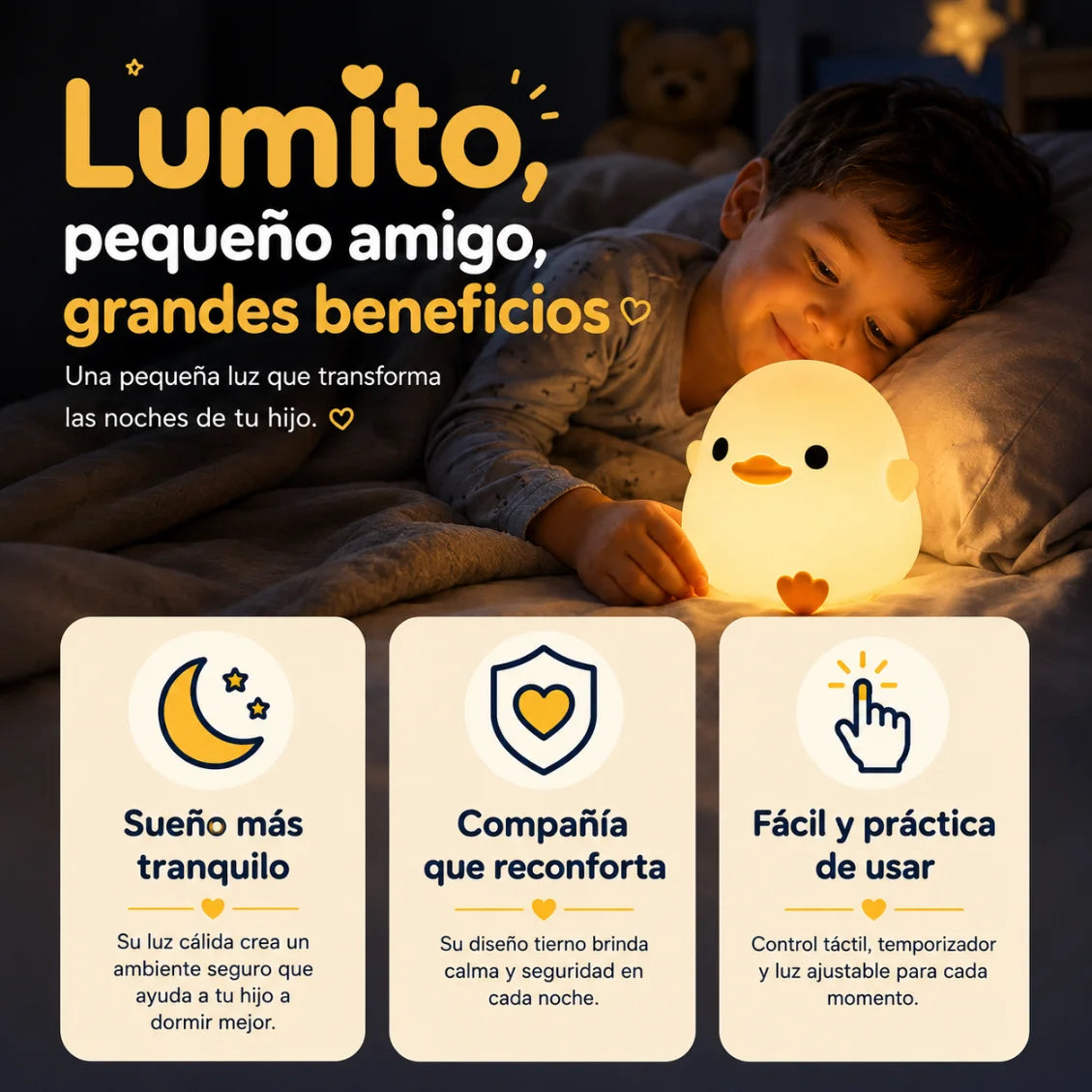 Lumito: lámpara de silicona recargable