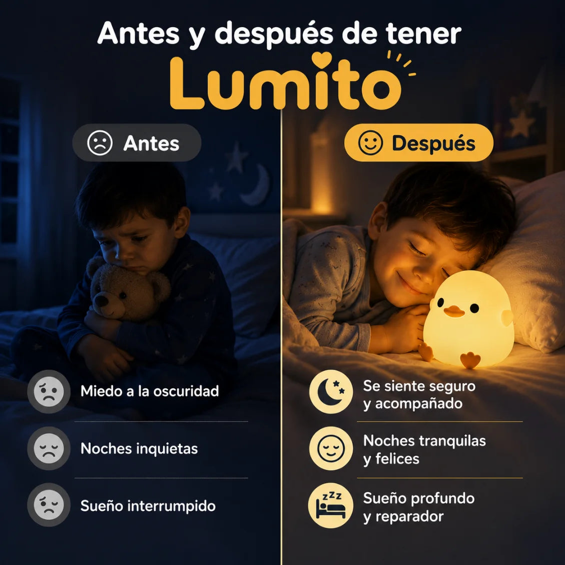 Lumito: lámpara de silicona recargable